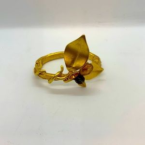 Golden twig bracelet